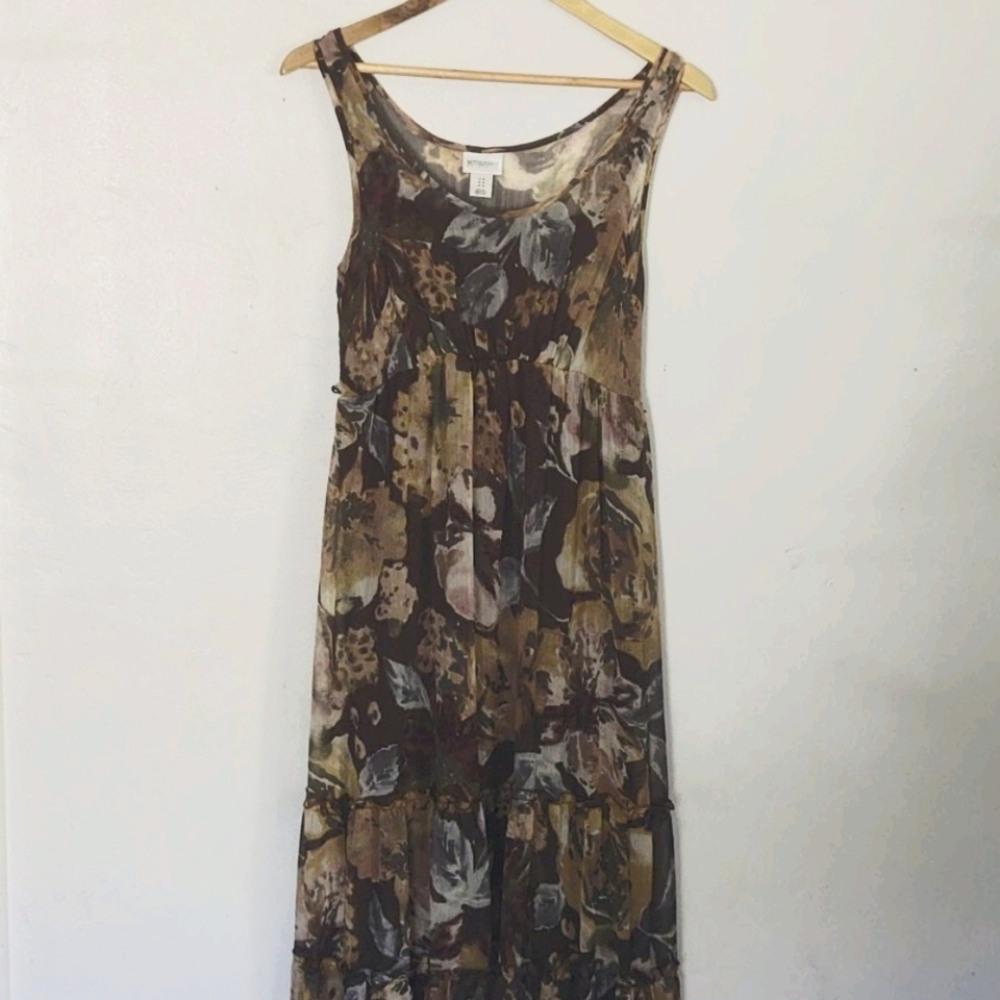 Motherhood Maternity sleeveless Floral Maxi sz Med